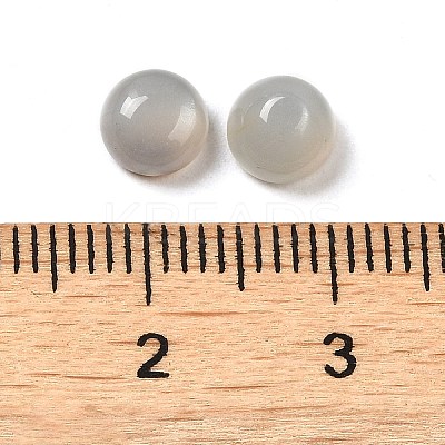 Natural Grey Moonstone Cabochons G-L541-01B-6mm-1