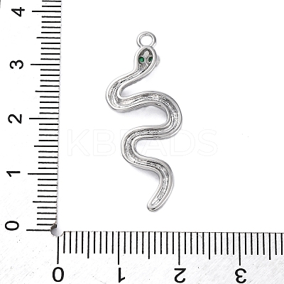 Brass Micro Pave Cubic Zirconia Pendants KK-Q042-01P-1