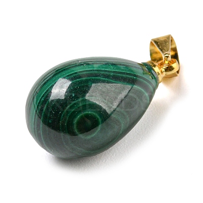 Natural Malachite Pendants G-D094-01G-1