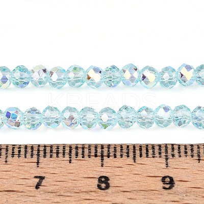 Transparent Glass Beads Strands X-EGLA-N016-3mm-01-1