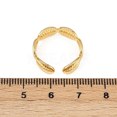 Brass Adjustable Cuff Rings for Women RJEW-B132-02A-G-1