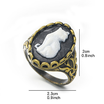 Alloy with Resin Finger Rings FS-WGE901F-03-1