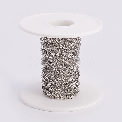 Tarnish Resistant 304 Stainless Steel Twisted Chain Curb Chains CHS-K008-15A-1