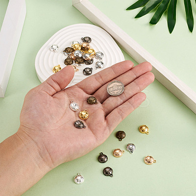 36Pcs 6 Colors Alloy Charms FIND-CW0001-19-1