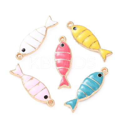 304 Stainless Steel Enamel Pendants X-STAS-K303-09KCG-1