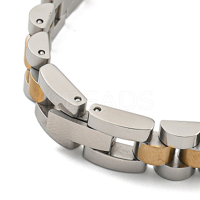 Ion Plating(IP) 304 Stainless Steel Thick Link Chain Bracelet BJEW-G649-10B-C-1
