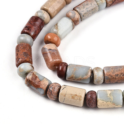 Natural Shoushan Stone Beads Strands G-N346-03A-07-1