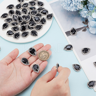 30Pcs Glass Sew on Rhinestone FIND-AN0001-71-1