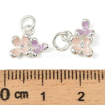 Brass Enamel Charms KK-C107-19S-1