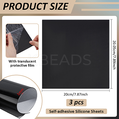 Self-adhesive Silicone Sheets DIY-WH0349-407A-01-1
