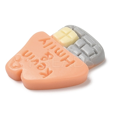 Street Sign Opaque Resin Cabochons LS-RESI-E044-01A-1