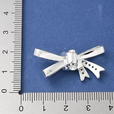 Brass Micro Pave Clear Cubic Zirconia Pendants KK-A236-12S-1