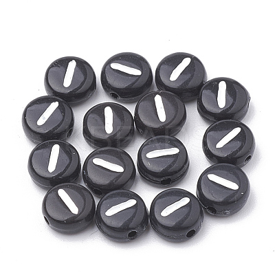 Opaque Acrylic Beads X-SACR-N002-02I-1