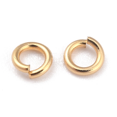 Rack Plating Brass Open Jump Rings X-KK-O139-18A-G-1