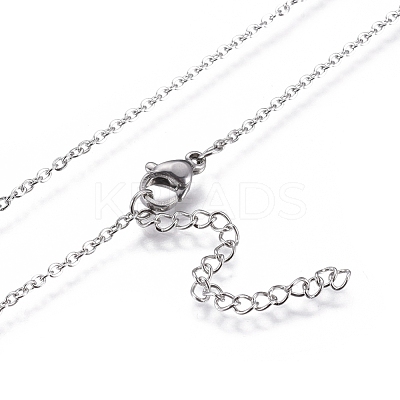 Non-Tarnish 304 Stainless Steel Pendant Necklaces NJEW-F274-03P-B-1