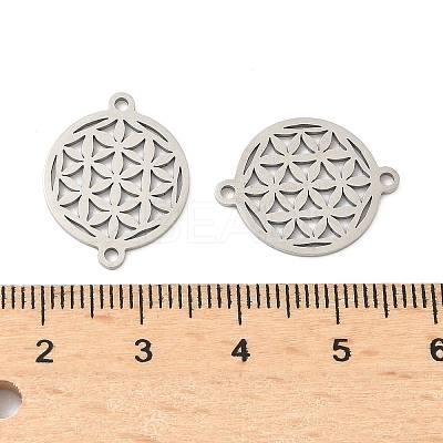 201 Stainless Steel Laser Cut Connector Charms STAS-P428-08P-1