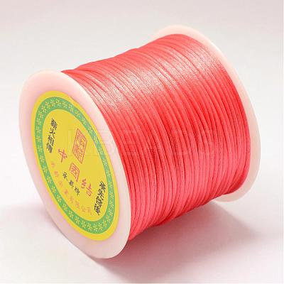 Nylon Satin Rattail Cords NWIR-R025-1.0mm-184-1