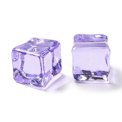 Square Transparent Resin Ice Cubes RESI-C034-03-1