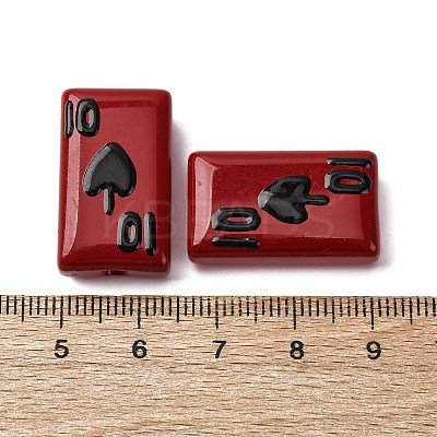 Baking Paint Glass Enamel Beads LAMP-Q045-07G-1