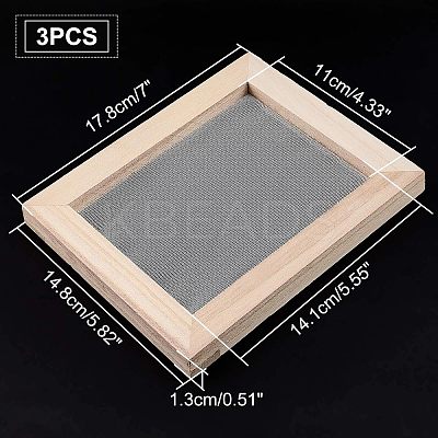Wooden Paper Making LS-DIY-WH0171-49A-1