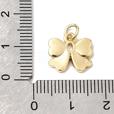 Brass Pave Clear Cubic Zirconia Charms LS-KK-G554-03B-02-1