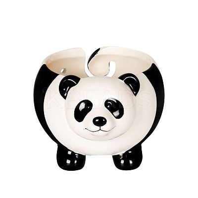 Lovely Panda Shape Handmade Porcelain Yarn Bowl Holder SENE-PW0022-05-1