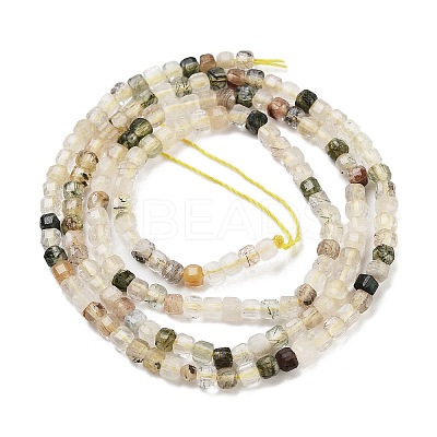 Natural Rutilated Quartz Beads Strands G-H042-B14-01-1
