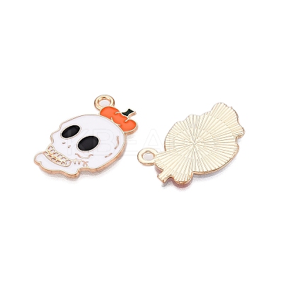 Halloween Theme Alloy Enamel Pendants ENAM-T020-07B-1