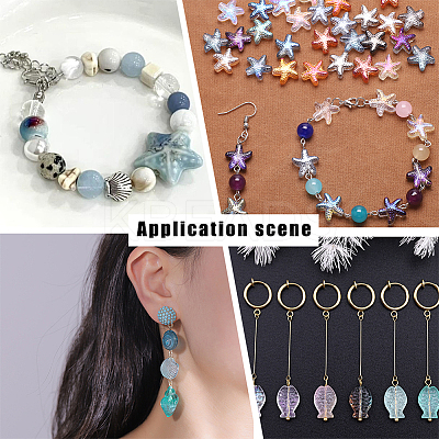 60Pcs 6 Styles Electroplate Glass Beads GLAA-HY0001-45-1
