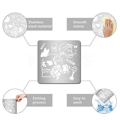Stainless Steel Cutting Dies Stencils DIY-WH0238-061-1