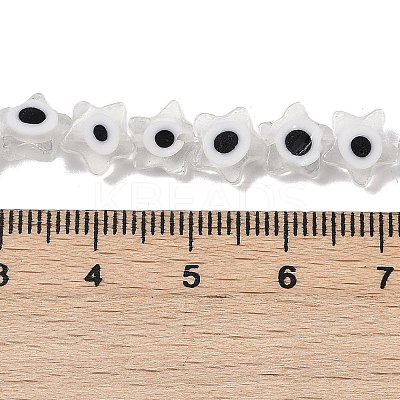 Handmade Evil Eye Lampwork Beads Strands LAMP-G166-02C-1
