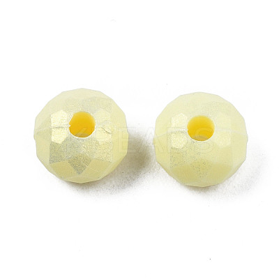 Spray Painted Acrylic Beads MACR-S280-03E-1