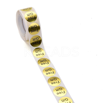 Flat Round Paper Thank You Stickers DIY-C042-09A-1
