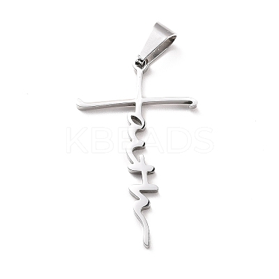 Non-Tarnish 304 Stainless Steel Pendants LS-STAS-D179-13P-1