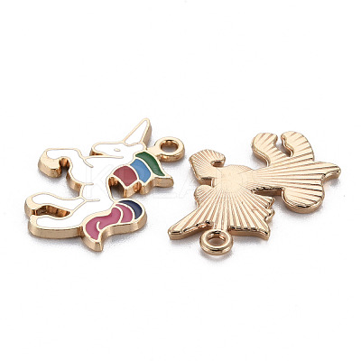 Alloy Enamel Pendants ENAM-N055-024C-NR-1