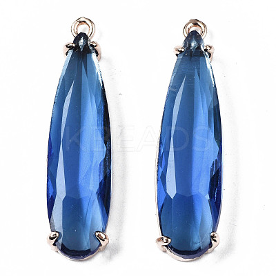 Transparent Glass Pendants GLAA-T007-15-1