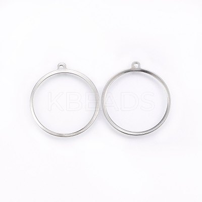Tarnish Resistant 201 Stainless Steel Pendants X-STAS-E438-31P-1