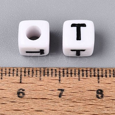 Opaque Acrylic Beads SACR-N020-04A-T-1