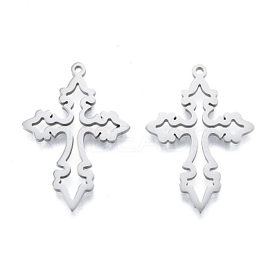 Non-Tarnish 201 Stainless Steel Pendant STAS-B027-15P-1