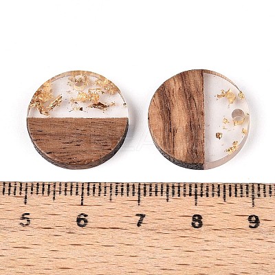 Resin & Walnut Wood Pendants RESI-T057-39A-1