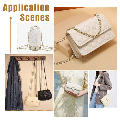 PU Leather & Alloy Bag Chain FIND-WH0040-16B-1