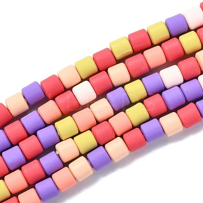 Polymer Clay Bead Strands CLAY-T001-C29-1