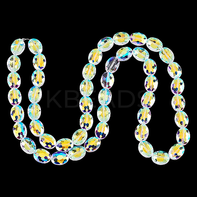 1 Strand Electroplate Glass Beads Strands GLAA-PH0004-31-1