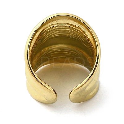 304 Stainless Steel Open Cuff Rings RJEW-C078-01B-G-1
