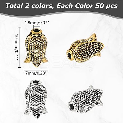 100Pcs 2 Colors Tibetan style Alloy Bead Caps FIND-GO0003-12-1