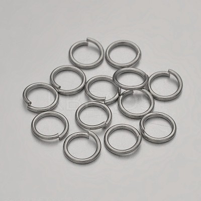 Brass Open Jump Rings KK-E647-06P-8mm-1