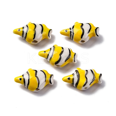 Handmade Porcelain Beads PORC-R002-02D-1