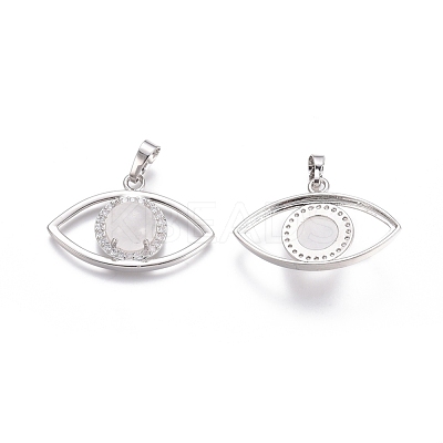 Natural Quartz Crystal Pendants G-L512-H14-1