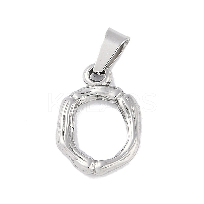 Non-Tarnish 304 Stainless Steel Pendants STAS-F235-01P-O-1