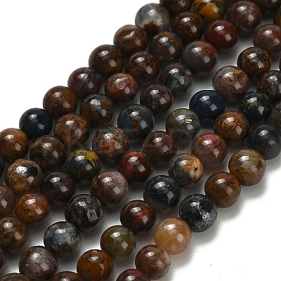 Natural Pietersite Beads Strands G-L642-B16-4mm-1